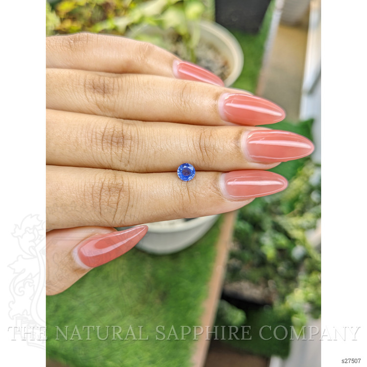 0.63 Ct. Blue Sapphire from Ceylon (Sri Lanka)