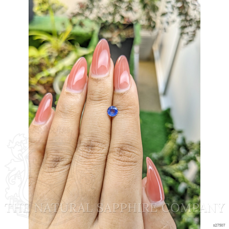0.63 Ct. Blue Sapphire from Ceylon (Sri Lanka)