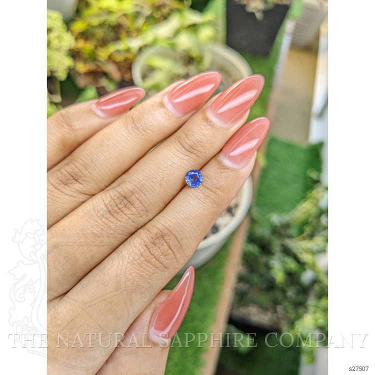 0.63 Ct. Blue Sapphire from Ceylon (Sri Lanka)