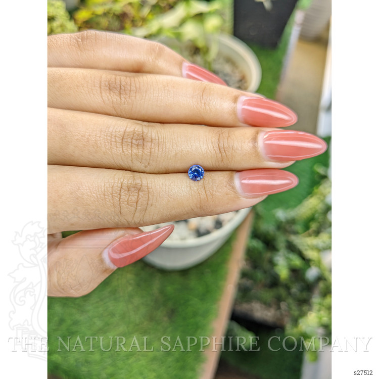 0.52 Ct. Blue Sapphire from Ceylon (Sri Lanka)