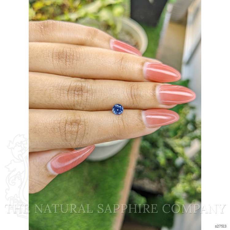 0.64 Ct. Blue Sapphire from Ceylon (Sri Lanka)