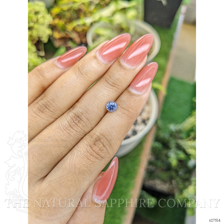 0.88 Ct. Blue Sapphire from Ceylon (Sri Lanka)