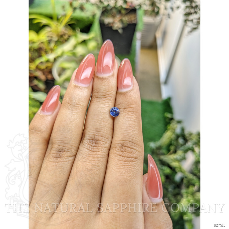 0.72 Ct. Blue Sapphire from Ceylon (Sri Lanka)