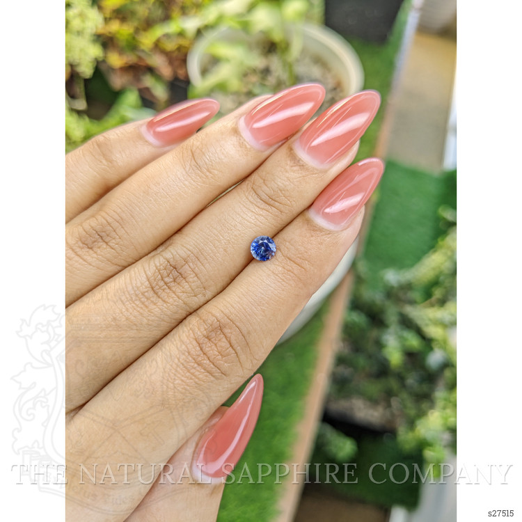 0.72 Ct. Blue Sapphire from Ceylon (Sri Lanka)