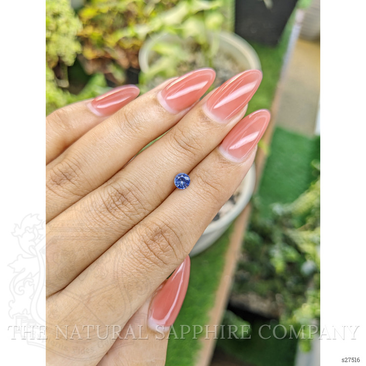 0.52 Ct. Blue Sapphire from Ceylon (Sri Lanka)