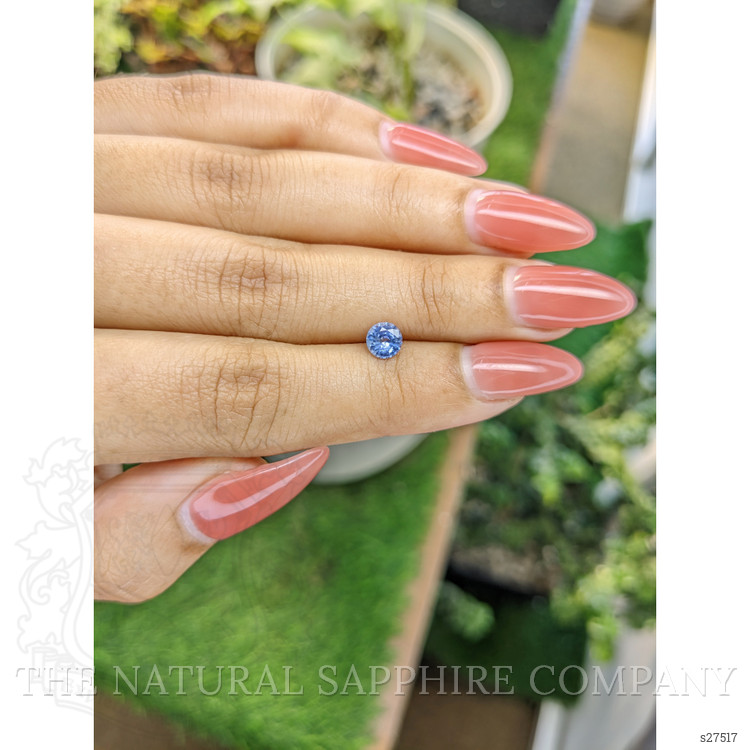 0.63 Ct. Blue Sapphire from Ceylon (Sri Lanka)