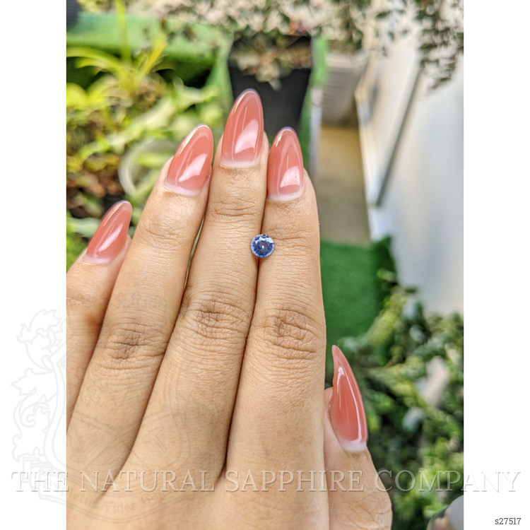 0.63 Ct. Blue Sapphire from Ceylon (Sri Lanka)