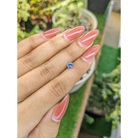 0.63 Ct. Blue Sapphire from Ceylon (Sri Lanka) Life Style