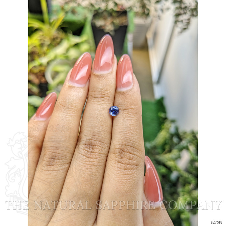 0.62 Ct. Blue Sapphire from Ceylon (Sri Lanka)