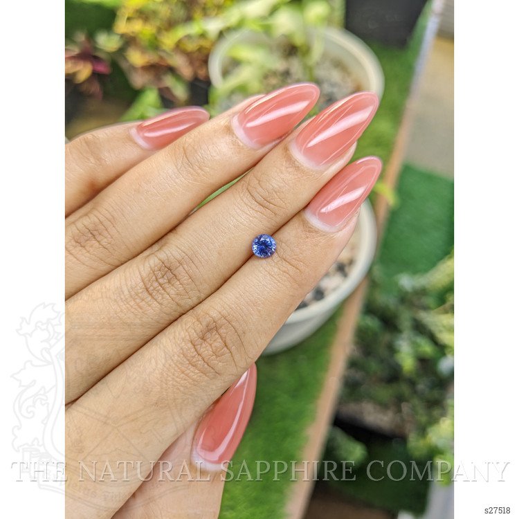 0.62 Ct. Blue Sapphire from Ceylon (Sri Lanka)