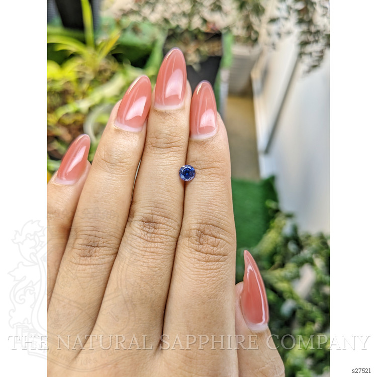 0.64 Ct. Blue Sapphire from Ceylon (Sri Lanka)