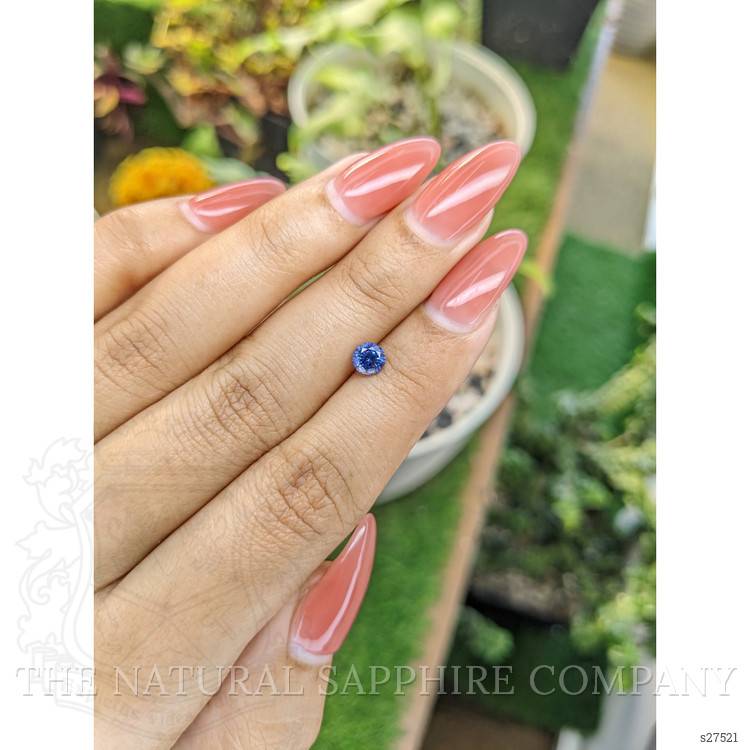 0.64 Ct. Blue Sapphire from Ceylon (Sri Lanka)