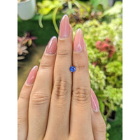 0.48 Ct. Blue Sapphire from Ceylon (Sri Lanka) Life Style