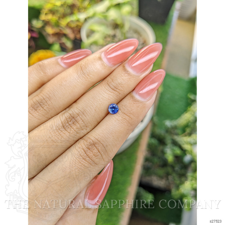 0.60 Ct. Blue Sapphire from Ceylon (Sri Lanka)
