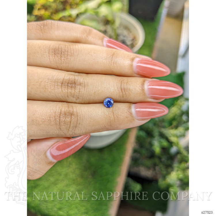 0.60 Ct. Blue Sapphire from Ceylon (Sri Lanka)