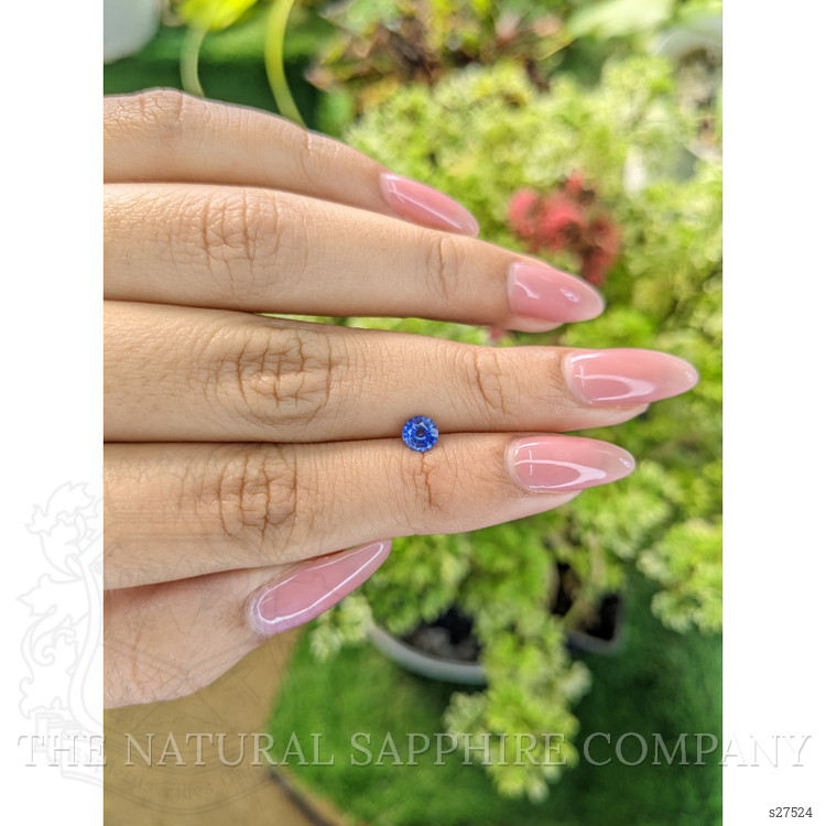 0.45 Ct. Blue Sapphire from Ceylon (Sri Lanka)