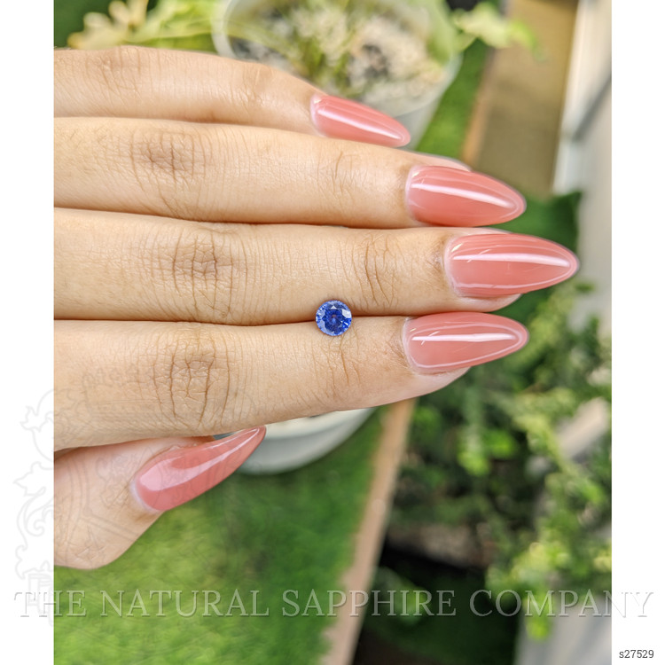 0.77 Ct. Blue Sapphire from Ceylon (Sri Lanka)