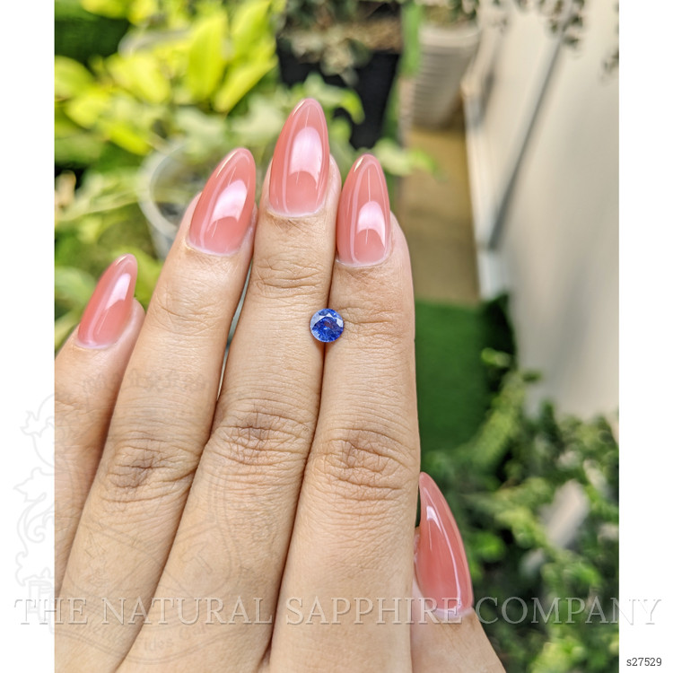 0.77 Ct. Blue Sapphire from Ceylon (Sri Lanka)