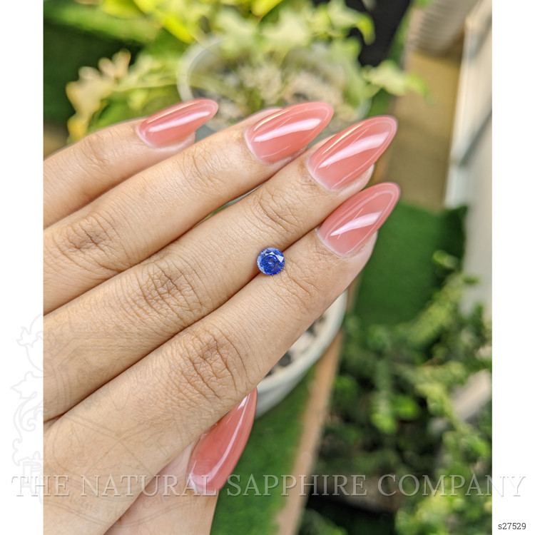 0.77 Ct. Blue Sapphire from Ceylon (Sri Lanka)
