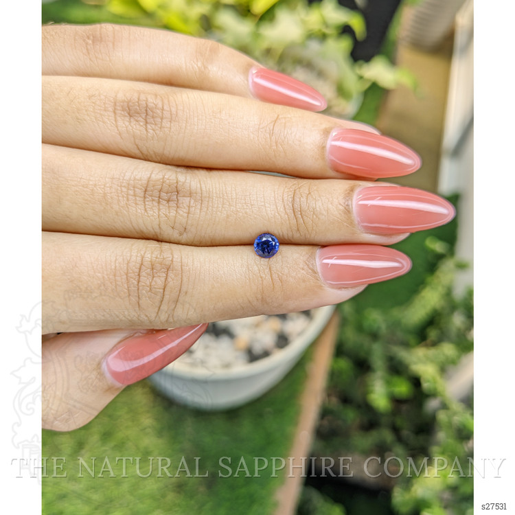0.61 Ct. Blue Sapphire from Ceylon (Sri Lanka)