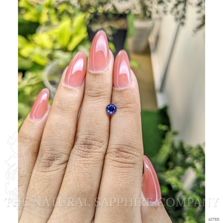0.61 Ct. Blue Sapphire from Ceylon (Sri Lanka)