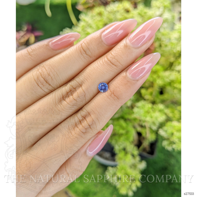 0.52 Ct. Blue Sapphire from Ceylon (Sri Lanka)