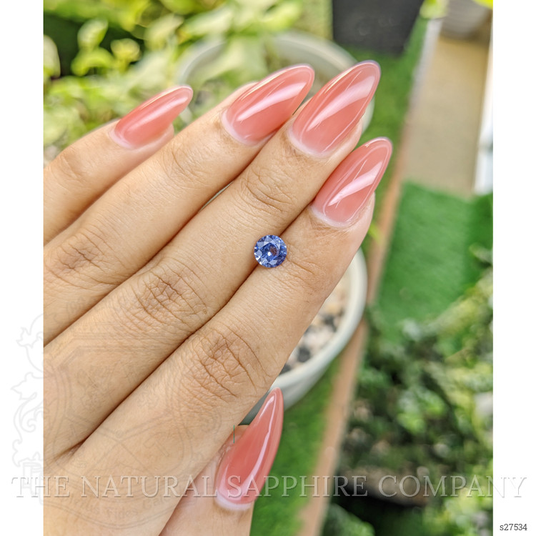 0.89 Ct. Blue Sapphire from Ceylon (Sri Lanka)