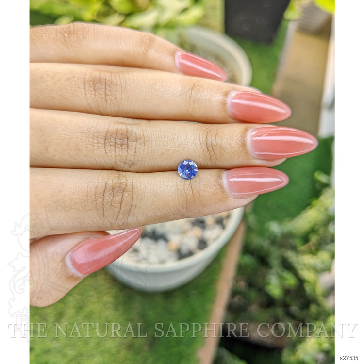 0.67 Ct. Blue Sapphire from Ceylon (Sri Lanka)