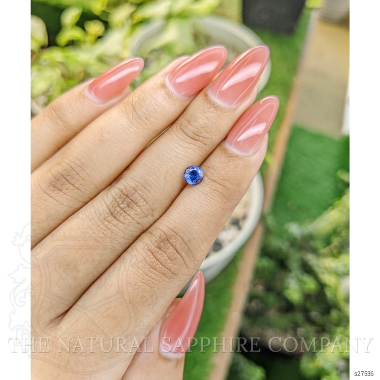0.67 Ct. Blue Sapphire from Ceylon (Sri Lanka)