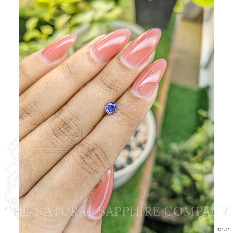 0.61 Ct. Blue Sapphire from Ceylon (Sri Lanka)