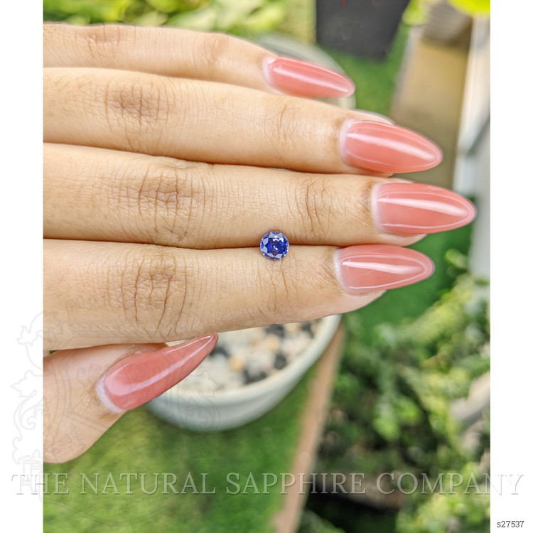0.61 Ct. Blue Sapphire from Ceylon (Sri Lanka)