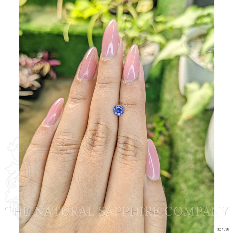 0.57 Ct. Blue Sapphire from Ceylon (Sri Lanka)