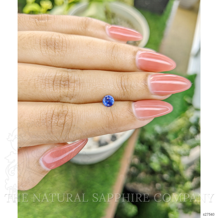0.65 Ct. Blue Sapphire from Ceylon (Sri Lanka)