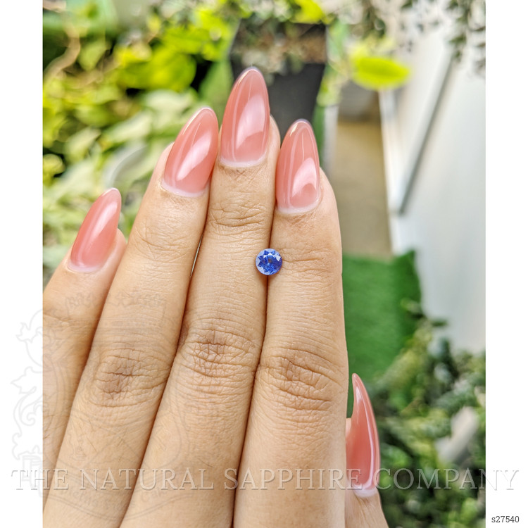 0.65 Ct. Blue Sapphire from Ceylon (Sri Lanka)