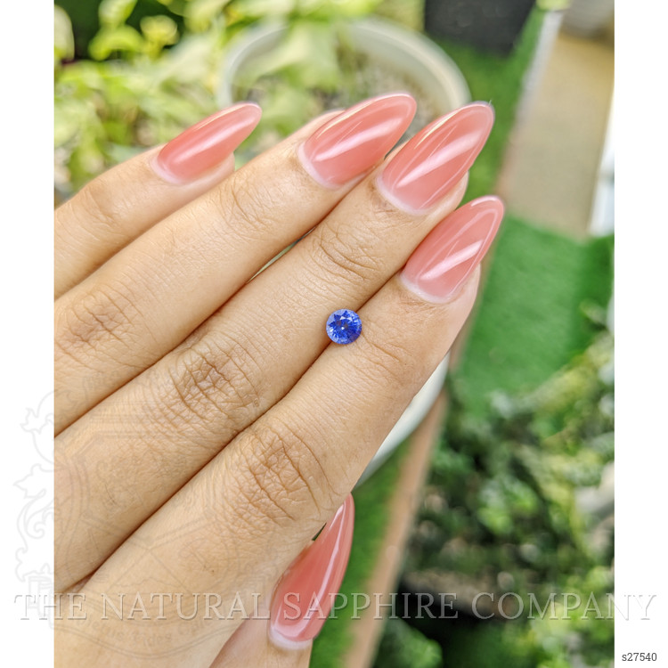 0.65 Ct. Blue Sapphire from Ceylon (Sri Lanka)