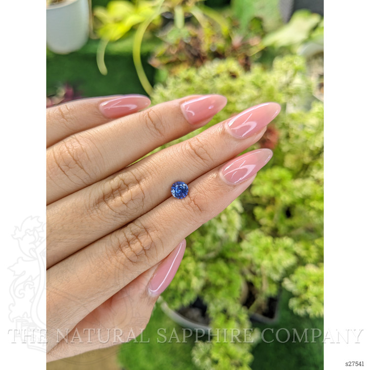 0.71 Ct. Blue Sapphire from Ceylon (Sri Lanka)