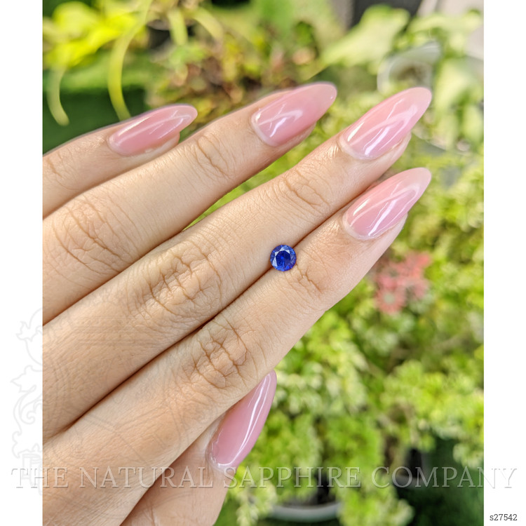 0.52 Ct. Blue Sapphire from Ceylon (Sri Lanka)