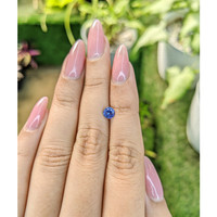 0.64 Ct. Blue Sapphire from Ceylon (Sri Lanka) Life Style