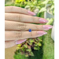 0.64 Ct. Blue Sapphire from Ceylon (Sri Lanka) Life Style