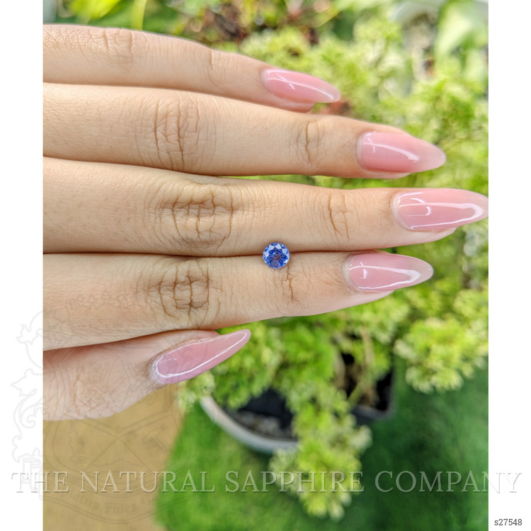 0.69 Ct. Blue Sapphire from Ceylon (Sri Lanka)