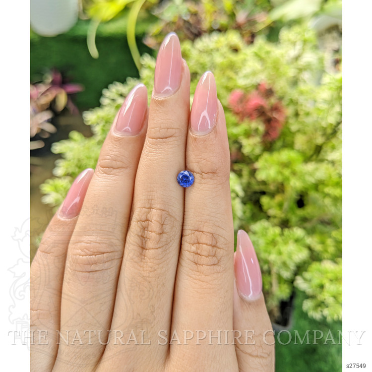 0.71 Ct. Blue Sapphire from Ceylon (Sri Lanka)