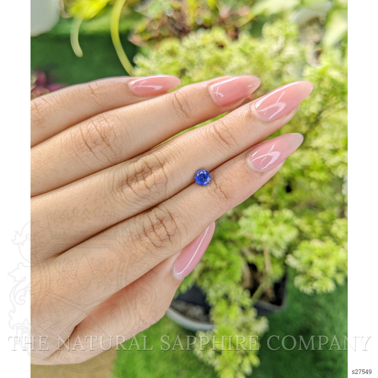 0.71 Ct. Blue Sapphire from Ceylon (Sri Lanka)