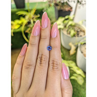 0.77 Ct. Blue Sapphire from Ceylon (Sri Lanka) Life Style