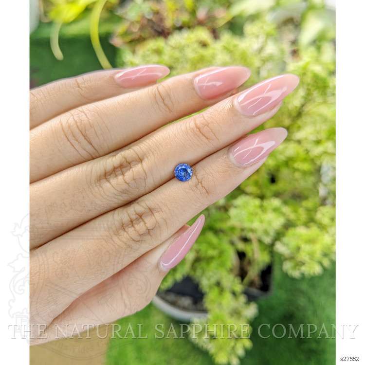 0.74 Ct. Blue Sapphire from Ceylon (Sri Lanka)