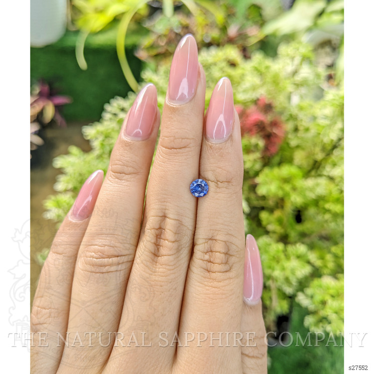 0.74 Ct. Blue Sapphire from Ceylon (Sri Lanka)