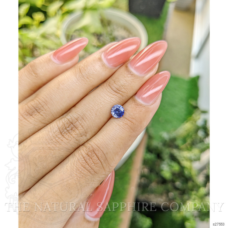 0.87 Ct. Blue Sapphire from Ceylon (Sri Lanka)