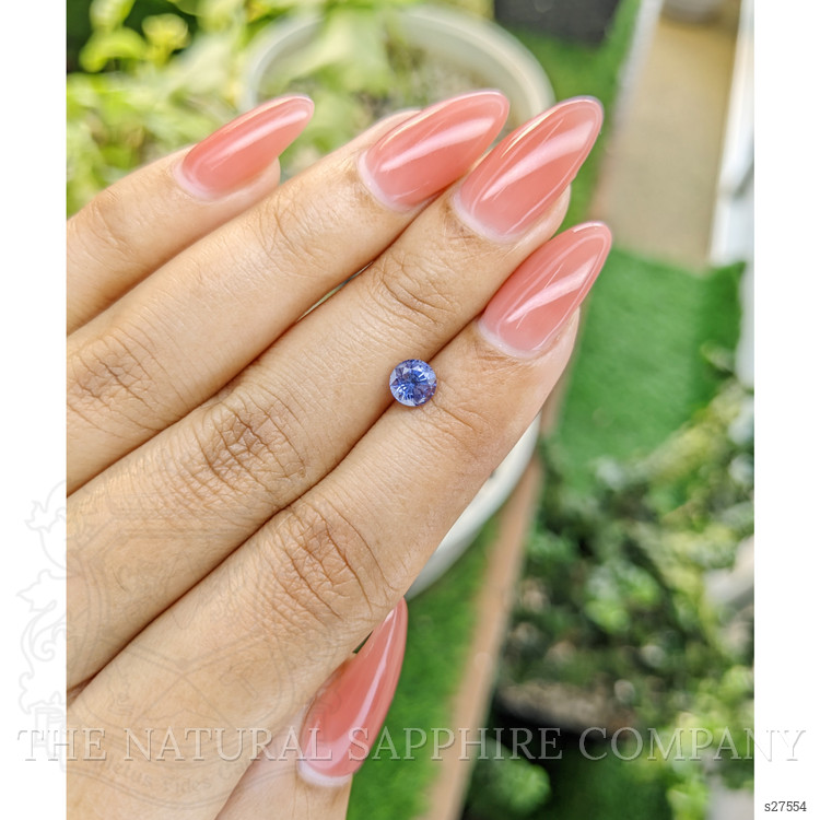 0.81 Ct. Violet Sapphire from Ceylon (Sri Lanka)