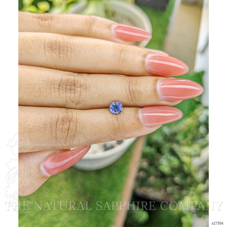 0.81 Ct. Violet Sapphire from Ceylon (Sri Lanka)