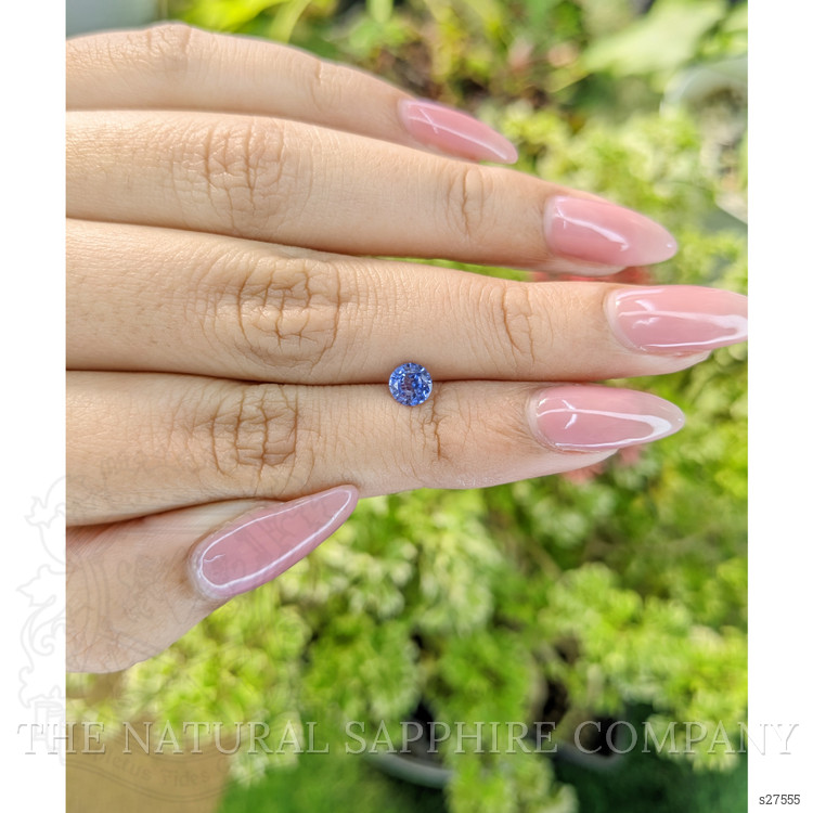 0.61 Ct. Blue Sapphire from Ceylon (Sri Lanka)