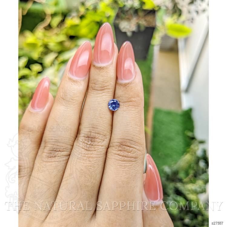 0.68 Ct. Blue Sapphire from Ceylon (Sri Lanka)